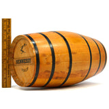 Vintage HENNESSY PROMO ADVERTISING St. Bernard MINI 10" OAK BARREL Wood KEG Cask