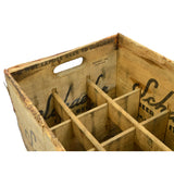Vintage SCHAEFER "BEER AT ITS BEST" CRATE General Box c.1942 w/ 12 DIVIDED SLOTS