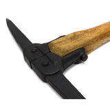 Antique UNBRANDED MINER'S PICK AXE Unusual EYELESS/STRAPPED HEAD Restored RARE!