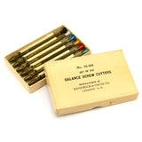 Vintage K&D No. 33-525 BALANCE SCREW CUTTERS Set of 6 in Box KENDRICK & DAVIS CO