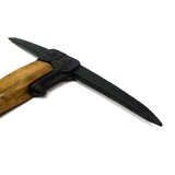 Antique UNBRANDED MINER'S PICK AXE Unusual EYELESS/STRAPPED HEAD Restored RARE!