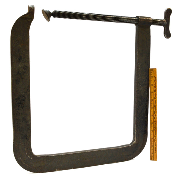 Vintage HARGRAVE "SUPERCLAMP" Huge 12"x16" Deep Throat STEEL CLAMP No. 44-X Rare