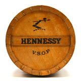Vintage HENNESSY PROMO ADVERTISING St. Bernard MINI 10" OAK BARREL Wood KEG Cask