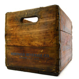 Vintage HOFFMAN BEVERAGE CO. BEER CRATE Wood Box "QUALITY BEVERAGES" Newark, NJ