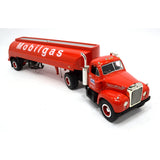 Excellent FIRST GEAR "MACK 1960 B-61 TRACTOR w/ TANK TRAILER" 1:34 Diecast MOBIL