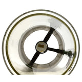 Vintage FOLK ART AQUARIUM or PUNCH BOWL? Homemade 3-GAL PYREX + COPPER BASE Odd!