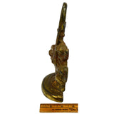 Antique FLOWER BASKET DOOR STOP &/or BOOKEND? 8-3/4" Tall FELT BASE Marked "42"