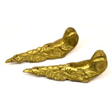 VTG/Antique BRASS/ORMOLU FEET/LEG Matching Lot of 2 SALVAGED LEGS Lamp Hardware