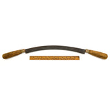 Antique DEBARKING DRAW KNIFE Unbranded 14.25" ARCHED/CURVED BLADE Unusual Tool!