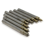 Vintage HOLE CLOSING PUNCHES Punch Set of 7 from FRANCE Clock Repair WATCHMAKER