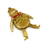 Antique FAIRYTALE 'HUMPTY DUMPTY' CHARM for Bracelet ARTICULATED LIMBS Gold-Gilt