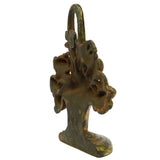 Antique FLOWER BASKET DOOR STOP &/or BOOKEND? 8-3/4" Tall FELT BASE Marked "42"