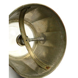 Vintage FOLK ART AQUARIUM or PUNCH BOWL? Homemade 3-GAL PYREX + COPPER BASE Odd!