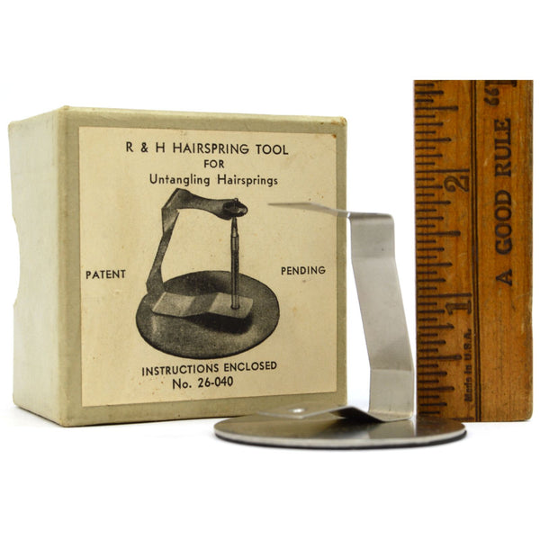 Vintage R&H No 26-040 HAIRSPRING TOOL for Untangling ORIGINAL BOX & INSTRUCTIONS