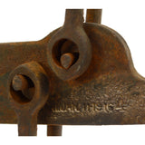 Antique CAST IRON SLIDING BEAM SCALE 200 lbs. COTTON / TOBACCO Pat. Jan. 11-1916
