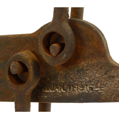 Antique CAST IRON SLIDING BEAM SCALE 200 lbs. COTTON / TOBACCO Pat. Jan. 11-1916