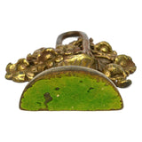 Antique FLOWER BASKET DOOR STOP &/or BOOKEND? 8-3/4" Tall FELT BASE Marked "42"