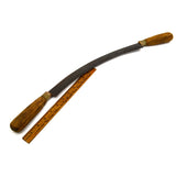 Antique DEBARKING DRAW KNIFE Unbranded 14.25" ARCHED/CURVED BLADE Unusual Tool!