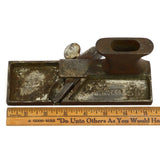 Antique ALL IRON RABBET PLANE by R. HOE & CO. No. P257-1 Rare WOODWORKING TOOL!!