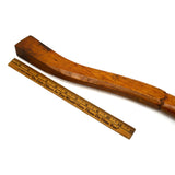 Antique SHIP CARPENTERS ADZE WOOD HANDLE 34" Replacement HAND-CARVED Ash? AXE/AX