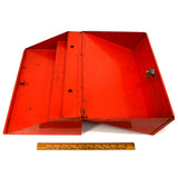 Vintage/Early SNAP-ON SCREWDRIVER-PRYBAR RACK Service Cart SIDE LOCK-BOX w/ Key!