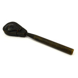 Antique PRIMITIVE NOISEMAKER Rattle WOOD, STEEL & COPPER CLACKER Homemade/AAFA?