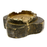 Ancient BACTRIAN STONE VESSEL Steatite/Chlorite? 4-CHAMBER BOWL Incised Designs