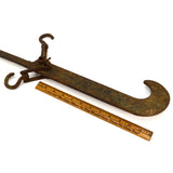 Antique CAST IRON SLIDING BEAM SCALE 200 lbs. COTTON / TOBACCO Pat. Jan. 11-1916