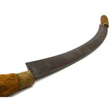 Antique DEBARKING DRAW KNIFE Unbranded 14.25" ARCHED/CURVED BLADE Unusual Tool!