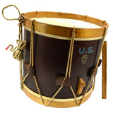 Vintage WWII LUDWIG (WFL) ROPE SNARE DRUM Military Parade 15" DIA. HEAD X 14.5"T