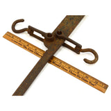 Antique CAST IRON SLIDING BEAM SCALE 200 lbs. COTTON / TOBACCO Pat. Jan. 11-1916