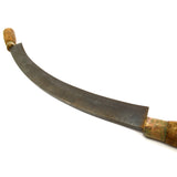 Antique DEBARKING DRAW KNIFE Unbranded 14.25" ARCHED/CURVED BLADE Unusual Tool!