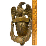 Antique EAGLE DOOR KNOCKER 8" Solid BRASS KNOCK Salvaged ARCHITECTURAL HARDWARE