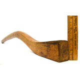 Antique SHIP CARPENTERS ADZE WOOD HANDLE 34" Replacement HAND-CARVED Ash? AXE/AX