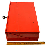 Vintage/Early SNAP-ON SCREWDRIVER-PRYBAR RACK Service Cart SIDE LOCK-BOX w/ Key!