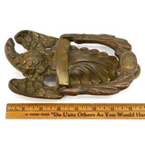 Antique EAGLE DOOR KNOCKER 8" Solid BRASS KNOCK Salvaged ARCHITECTURAL HARDWARE