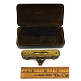 Antique STANLEY POCKET LEVEL No. 41 Type 4 in BONUS CASE! Pat. 1896 IRON & BRASS