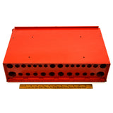 Vintage/Early SNAP-ON SCREWDRIVER-PRYBAR RACK Service Cart SIDE LOCK-BOX w/ Key!