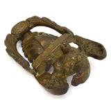 Antique EAGLE DOOR KNOCKER 8" Solid BRASS KNOCK Salvaged ARCHITECTURAL HARDWARE