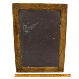 Antique SCHOOL SLATE CHALKBOARD 15x11" Double-Sided HARDWOOD FRAMED Black Walnut