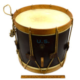 Vintage WWII LUDWIG (WFL) ROPE SNARE DRUM Military Parade 15" DIA. HEAD X 14.5"T