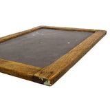 Antique SCHOOL SLATE CHALKBOARD 15x11" Double-Sided HARDWOOD FRAMED Black Walnut