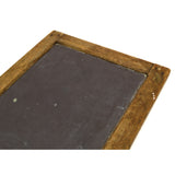 Antique SCHOOL SLATE CHALKBOARD 15x11" Double-Sided HARDWOOD FRAMED Black Walnut