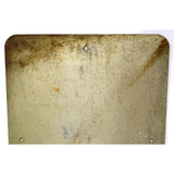 Vintage "ONE WAY" (LEFT ARROW) ALUMINUM ROAD SIGN Black on White 18x24" PATINA!!