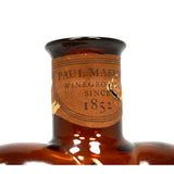 Vintage GLASS WINE BOTTLE Heart-Shaped PAUL MASSON RARE CREAM SHERRY Amber CUVEE