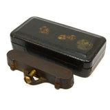 Antique STANLEY POCKET LEVEL No. 41 Type 4 in BONUS CASE! Pat. 1896 IRON & BRASS