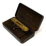 Antique STANLEY POCKET LEVEL No. 41 Type 4 in BONUS CASE! Pat. 1896 IRON & BRASS