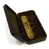 Antique STANLEY POCKET LEVEL No. 41 Type 4 in BONUS CASE! Pat. 1896 IRON & BRASS