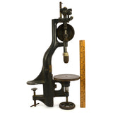 Antique NORTH BROS. DRILL PRESS "YANKEE" NO. 1003 Hand-Crank BENCH/TABLE MOUNTED