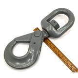 Restored CROSBY 1/2"/13 mm SHUR-LOC S-1326 SWIVEL-TYPE HOOK w/ Bearing GRADE 100